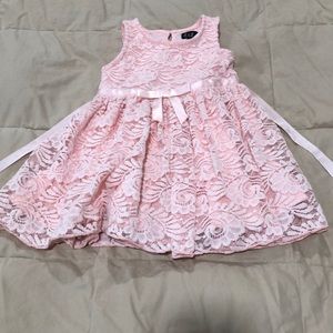 Pink lace dress